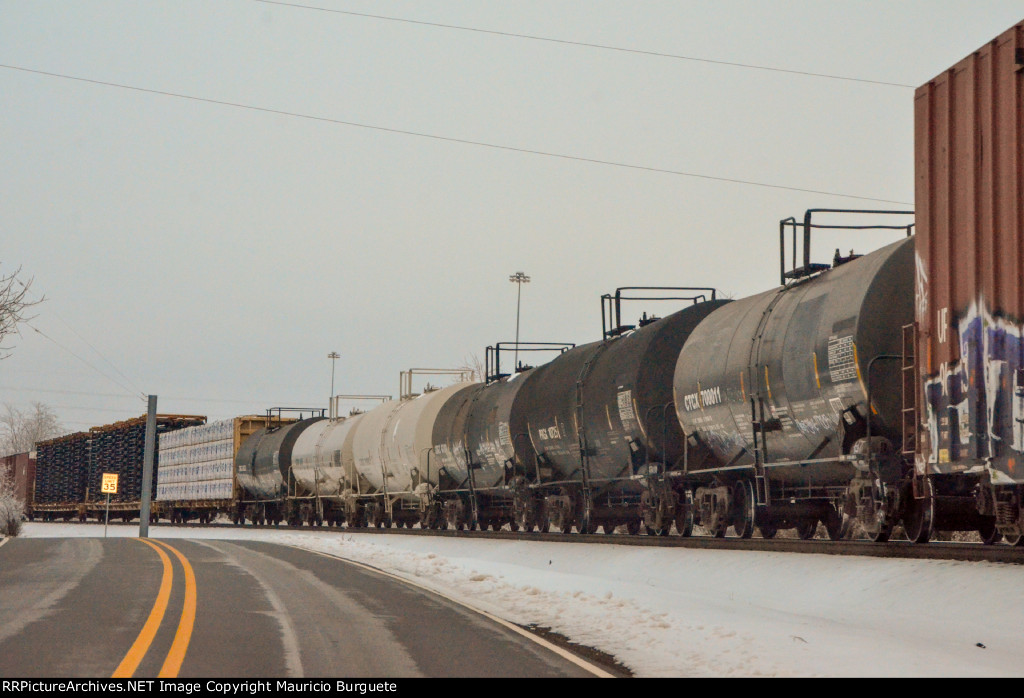 Tank cars next to Old La Grange Rd